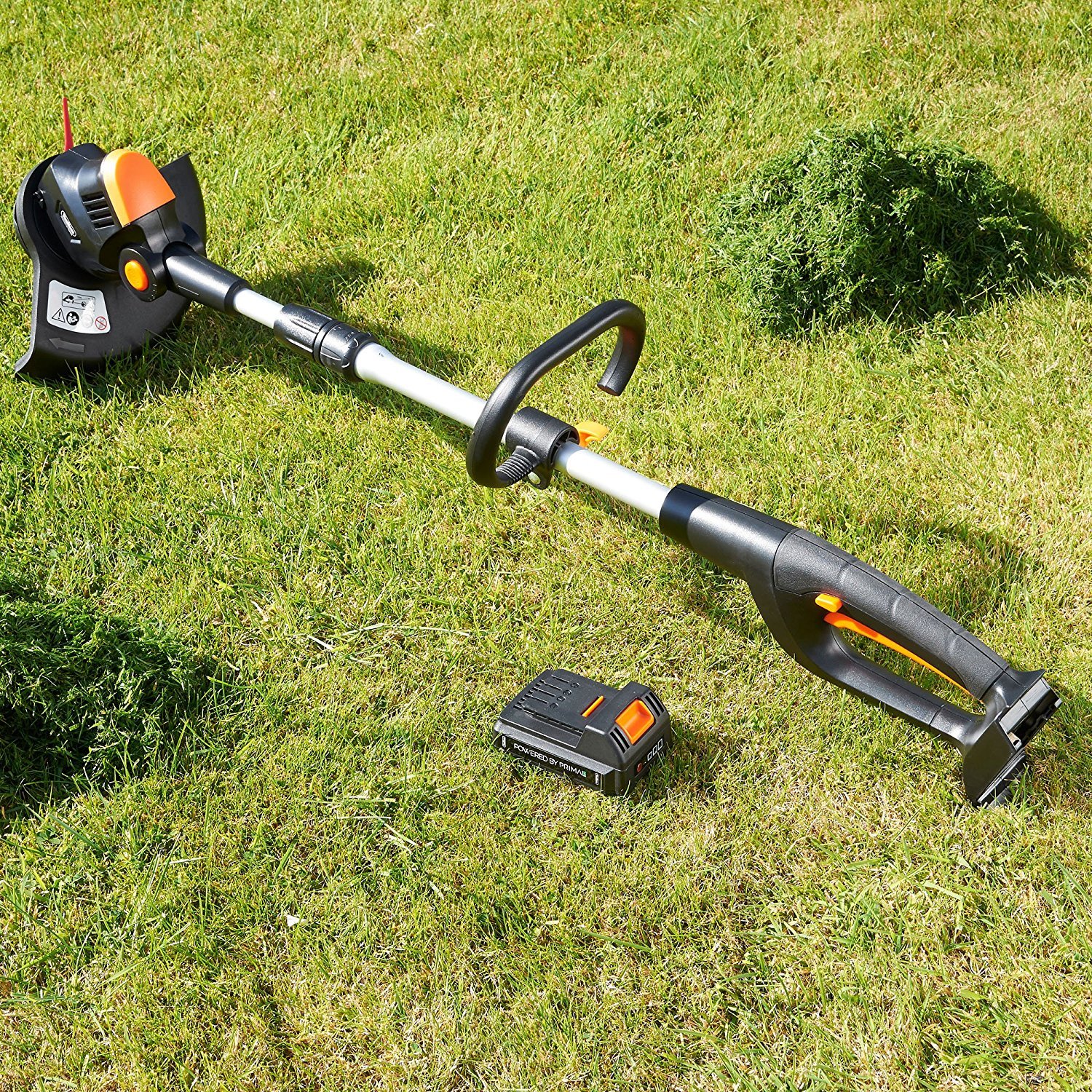 vonhaus cordless grass trimmer with 20v max battery